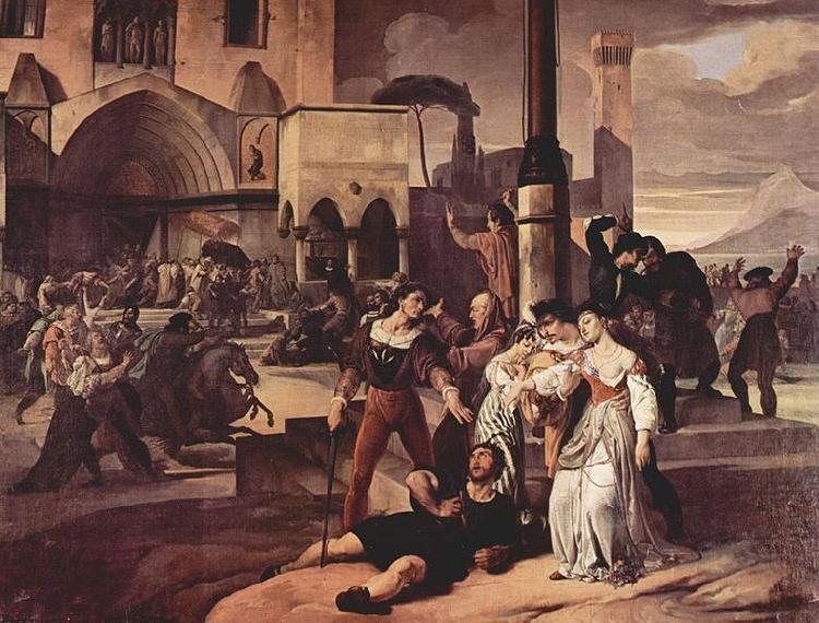 Francesco Hayez Sizilianische Vesper oil painting picture